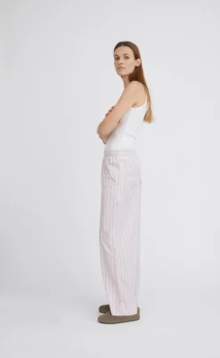 H2O Fagerholt Bukser - Holiday - Dusty Rose Stripe