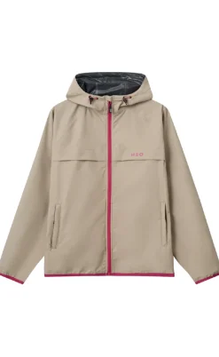 H2O Regnjakke - Rømø Festival - Warm Grey/Wild Pink