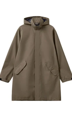 H2O Regnjakke - Rømø Long Unisex - Dusty Oak