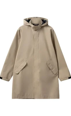 H2O Regnjakke - Rømø Long Unisex - Warm Grey