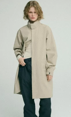 H2O Regnjakke - Rømø Long Unisex - Warm Grey