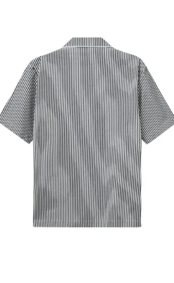 H2O Skjorte - Rønne Essential - Black/White Stripe