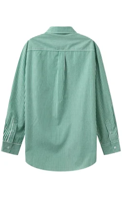 H2O Skjorte - Rønne Essential LS - Green/White