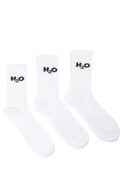 H2O Strømper - 3-Pack - White