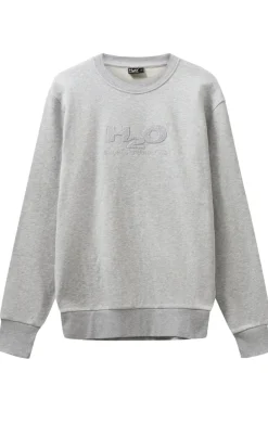 H2O Sweater - Logo Sweat O'Neck - Lt. Grey Mel