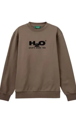 H2O Sweatshirt - Logo - Dusty Oak/Navy
