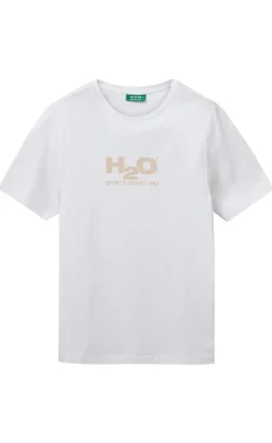H2O T-Shirt - Logo - White/Chalk