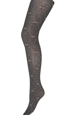 Hype The Detail Strømpebukser - Heavy Logo - Black