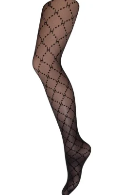 Hype The Detail Strømpebukser - Logo 25 Denier - Black