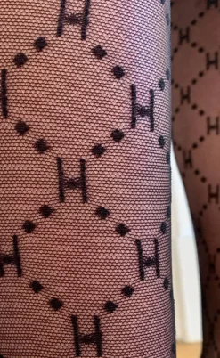 Hype The Detail Strømpebukser - Logo 25 Denier - Black