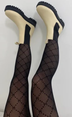 Hype The Detail Strømpebukser - Logo 25 Denier - Black