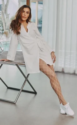 Hype The Detail Strømpebukser - Logo 25 Denier - White