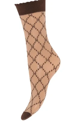 Hype The Detail Strømper - Logo 25 Denier - Brown