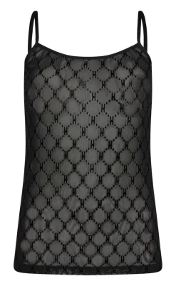 Hype The Detail Top - Mesh Singlet - Black