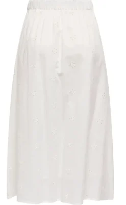 JDY Nederdel - Clara Anglaise - Cloud Dancer