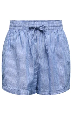 JDY Shorts - Mila Linen - Star Sapphire/Cloud Dancer.