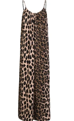 Liberte Kjole - Alma Strap - Big Lux Leo/Fossil