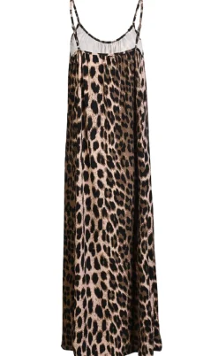 Liberte Kjole - Alma Strap - Big Lux Leo/Fossil