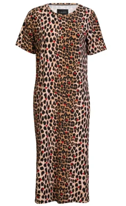 Liberte Kjole - Alma T-shirt - Lux Leo/Red Heart