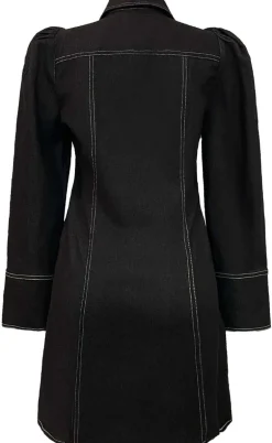 Liberte Kjole - Asta-V-Neck - Black Denim