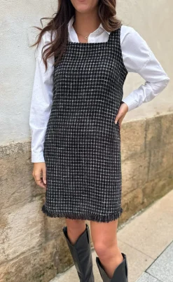 Liberte Kjole - Coco - Grey/Black