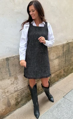 Liberte Kjole - Coco - Grey/Black