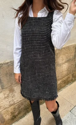 Liberte Kjole - Coco - Grey/Black