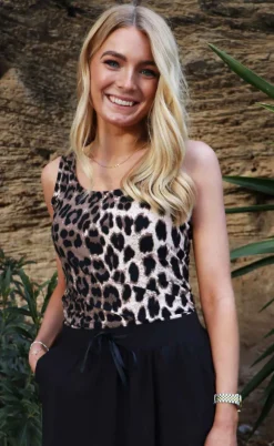 Liberte Top - Alma Turn - Big Lux Leo/Fossil