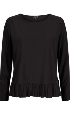 Liberte T-Shirt - Alma LS Frill - Black