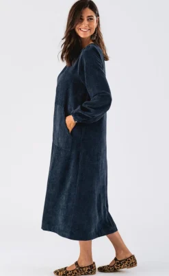 Lolly Laundry Kjole - Lucas - Dark Blue