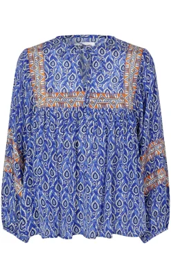 Lollys Laundry Bluse - Teel - Blue