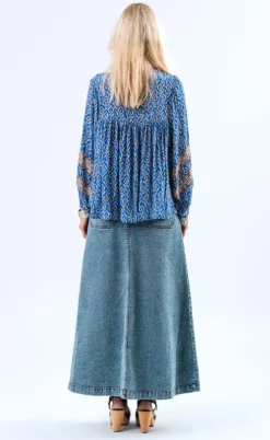 Lollys Laundry Bluse - Teel - Blue