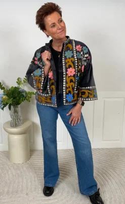 Lollys Laundry Jakke - Amby - Washed Black