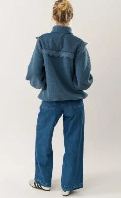 Lollys Laundry Jakke - Fall - Dusty Blue