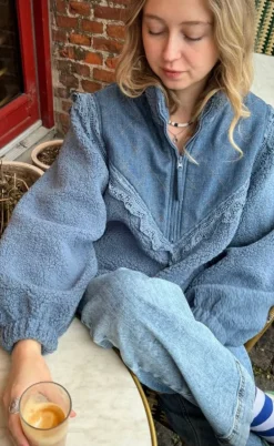 Lollys Laundry Jakke - Fall - Dusty Blue