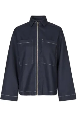 Lollys Laundry Jakke - Khai - Dark Blue