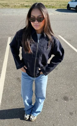 Lollys Laundry Jakke - Khai - Dark Blue