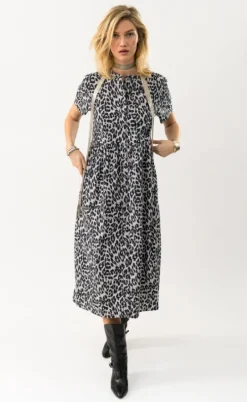 Lollys Laundry Kjole - Aliya - Leopard Print