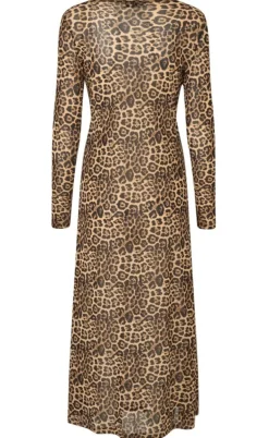 Lollys Laundry Kjole - Logan Maxi - Leopard Print