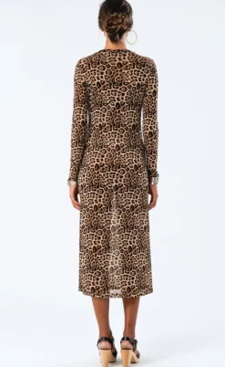 Lollys Laundry Kjole - Logan Maxi - Leopard Print
