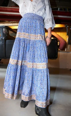 Lollys Laundry Nederdel - Diamond - Blue