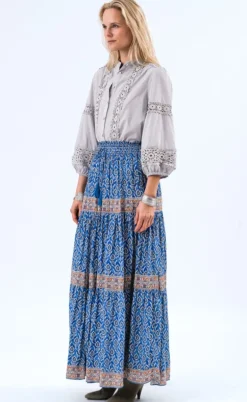 Lollys Laundry Nederdel - Diamond - Blue