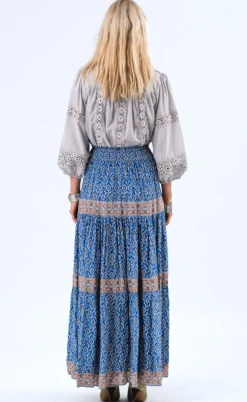 Lollys Laundry Nederdel - Diamond - Blue