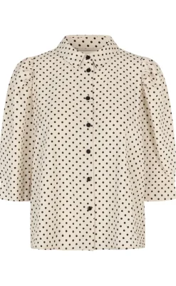 Lollys Laundry Skjorte - Bono - Creme