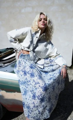 Lollys Laundry Skjorte - Veida - Creme