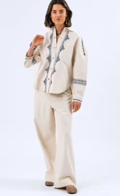 Lollys Laundry Skjorte - Veida - Creme