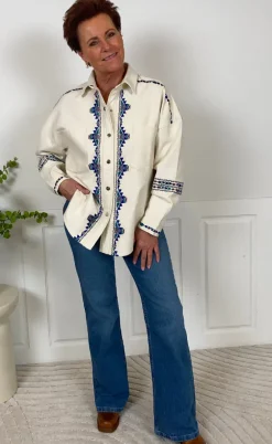 Lollys Laundry Skjorte - Veida - Creme