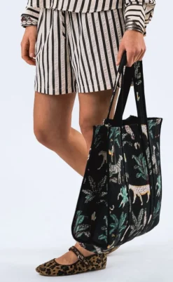 Lollys Laundry Taske - Zelkova - Washed Black