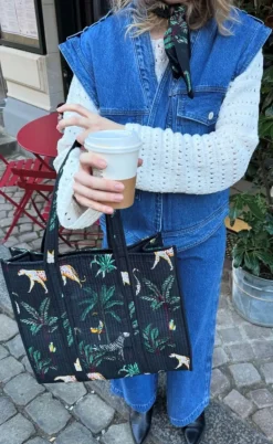 Lollys Laundry Taske - Zelkova - Washed Black