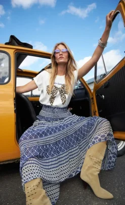 Lollys Laundry T-shirt - Roma Bow - White